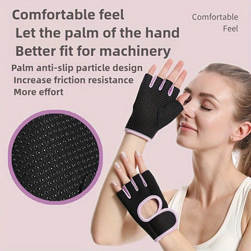 4PCS Fingerless Weightlifting Fitness Gloves